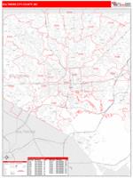 Baltimore City, Md Wall Map Zip Code
